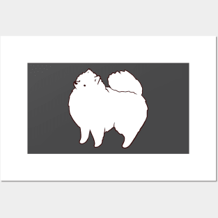 pomeranian illustration Posters and Art